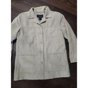 SALE {5/$25} 📦  Coaco New‎ York Woman's Medium Sand Beige Blazer Long Sleeve